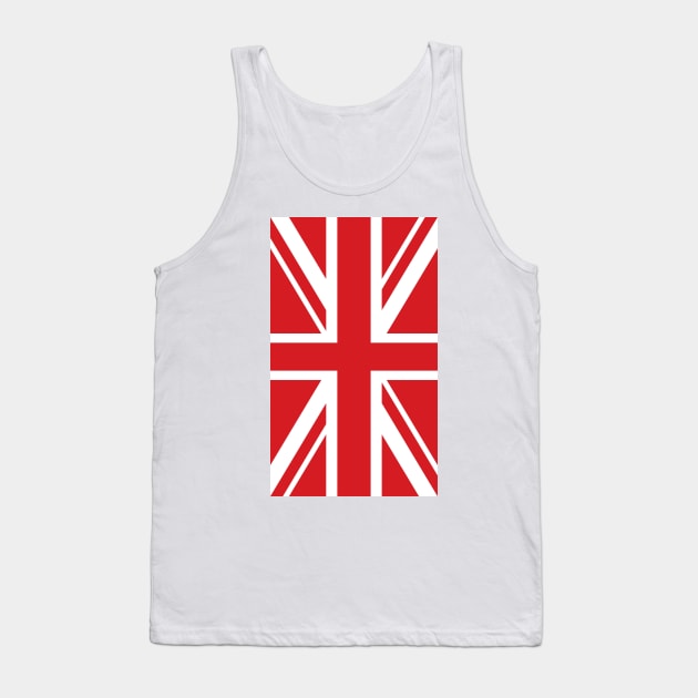 Red & White Union Jack Flag Tank Top by Culture-Factory